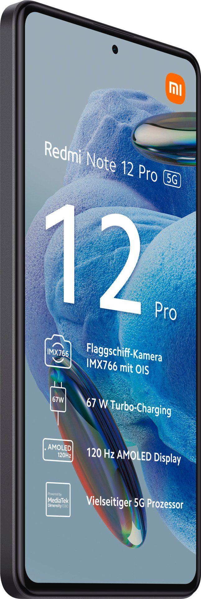 Xiaomi Redmi Note 12 Pro 5G 8GB+128GB Smartphone (16,94 cm/6,67 Zoll, 128 GB Speicherplatz, 50 MP Kamera)