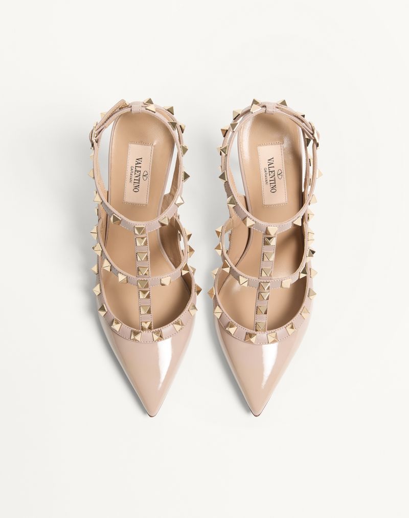 Rockstud patent pumps med 100 mm stropper