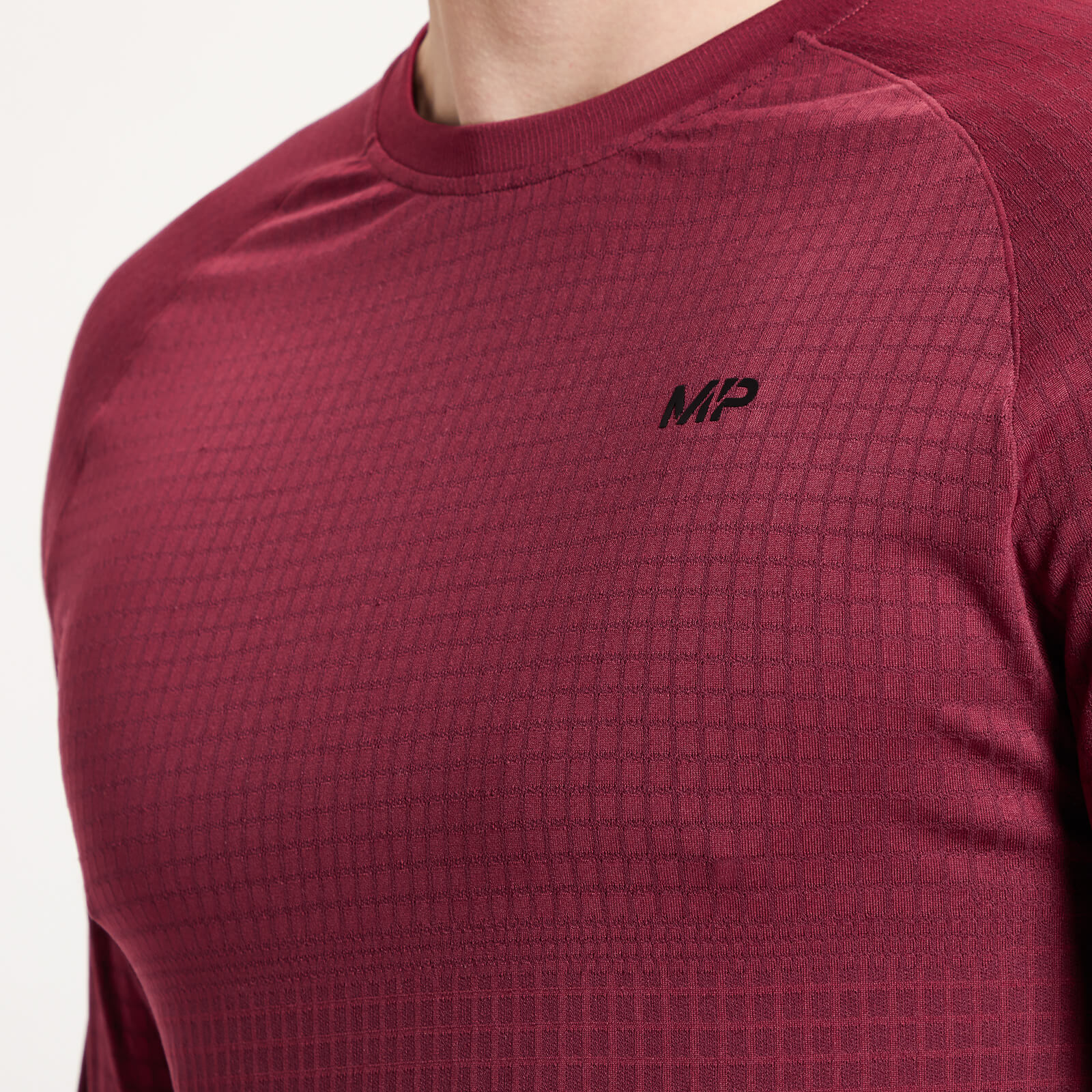 Haut sans coutures à manches longues MP Tempo Ultra pour hommes – Merlot