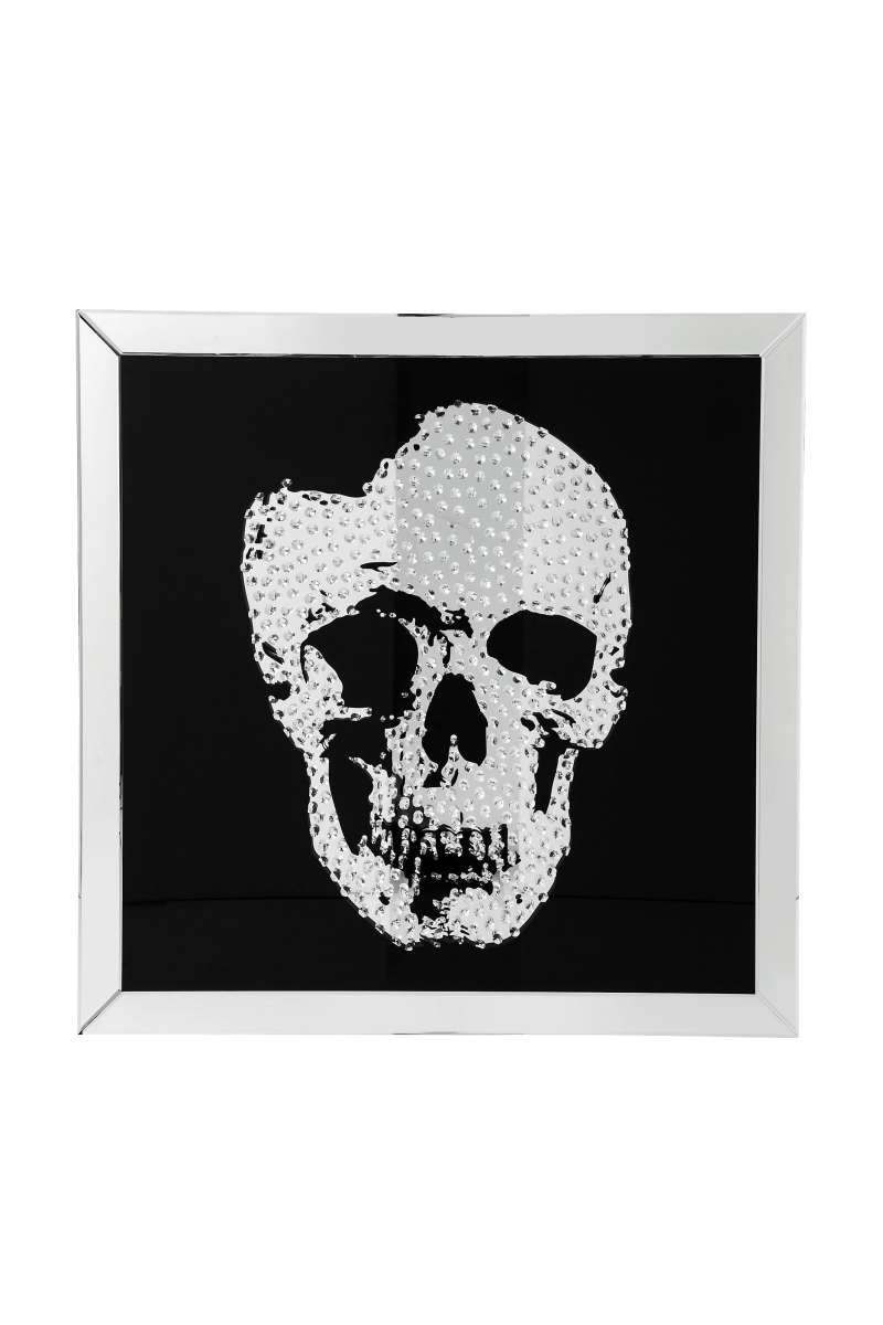 KARE Bild Frame Mirror Skull 100x100cm