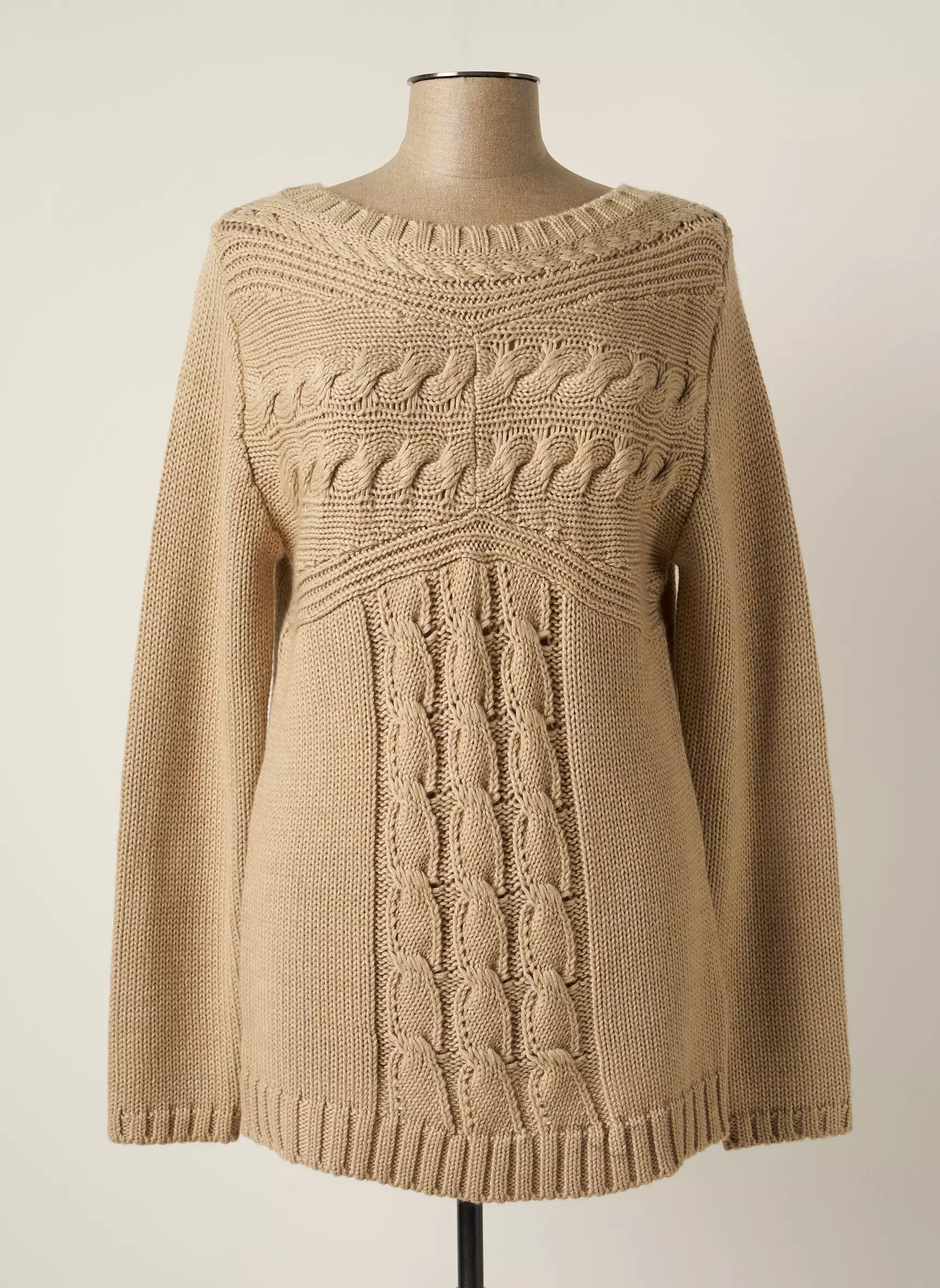 Eva Week End Pulls Femme couleur beige
