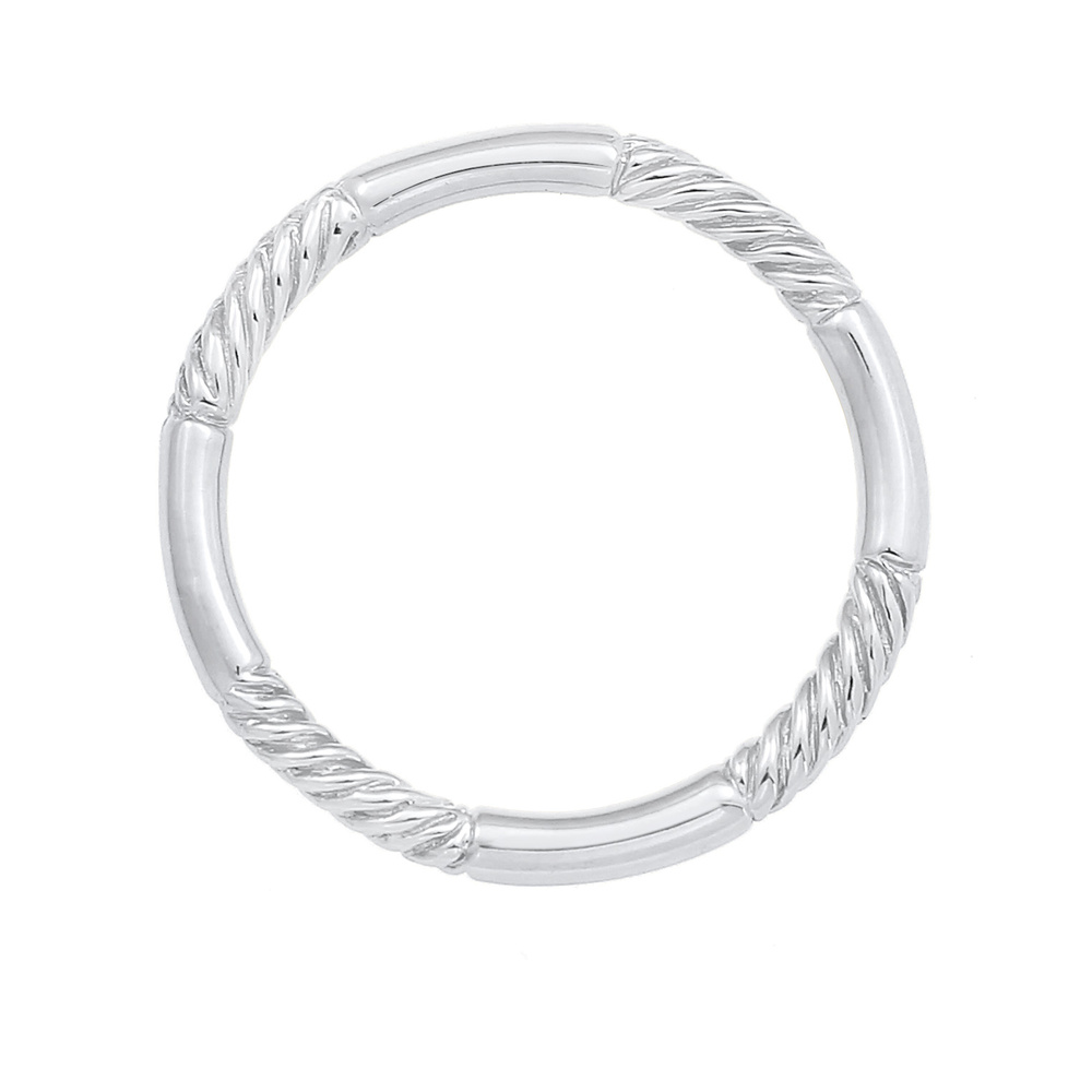 Elli Elli Bague Empilage Basic Tourné Minimale Femme - (925/1000) Argent Bague