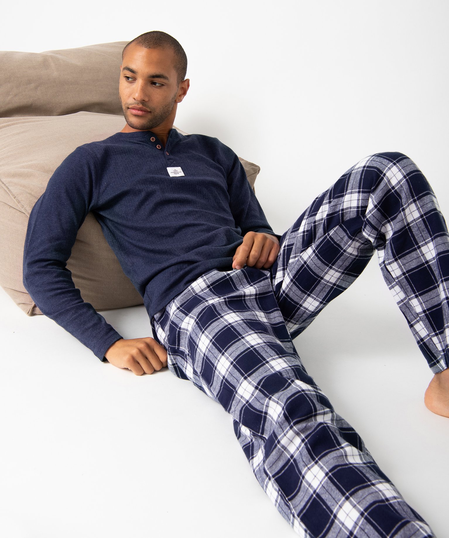 Pyjama homme dans pochette assortie marine | GEMO