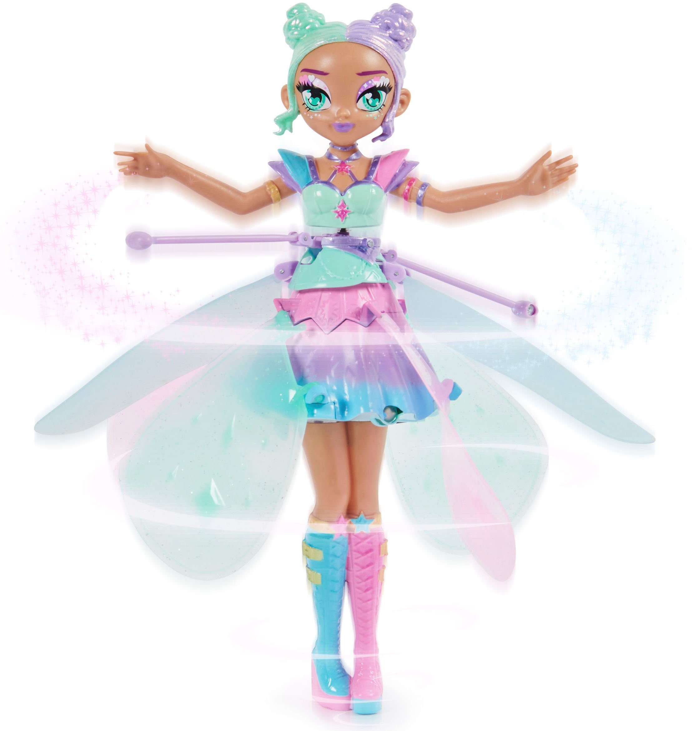 Spin Master Spielfigur Hatchimals, Crystal Flyers, Kawaii, die fliegende Fee