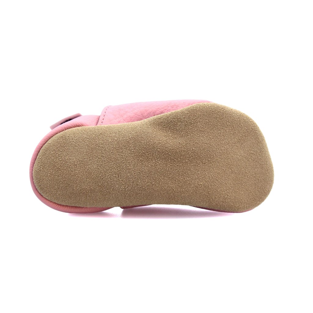 baBice Plain Pink rosa Krabbelschuhe