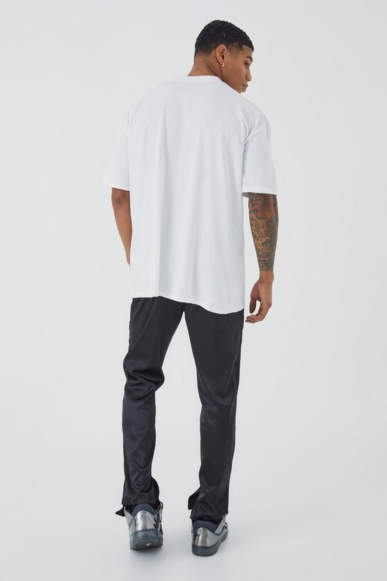 Oversize T-Shirt mit Homme-Print