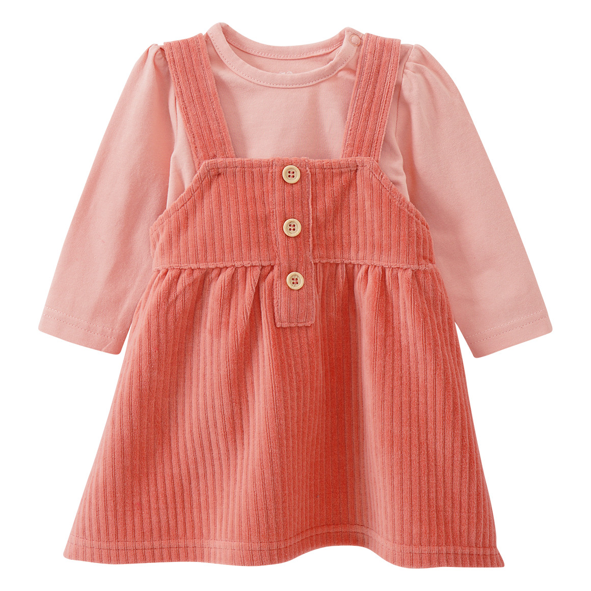 Newborn Cordkleid und Langarmshirt im Set