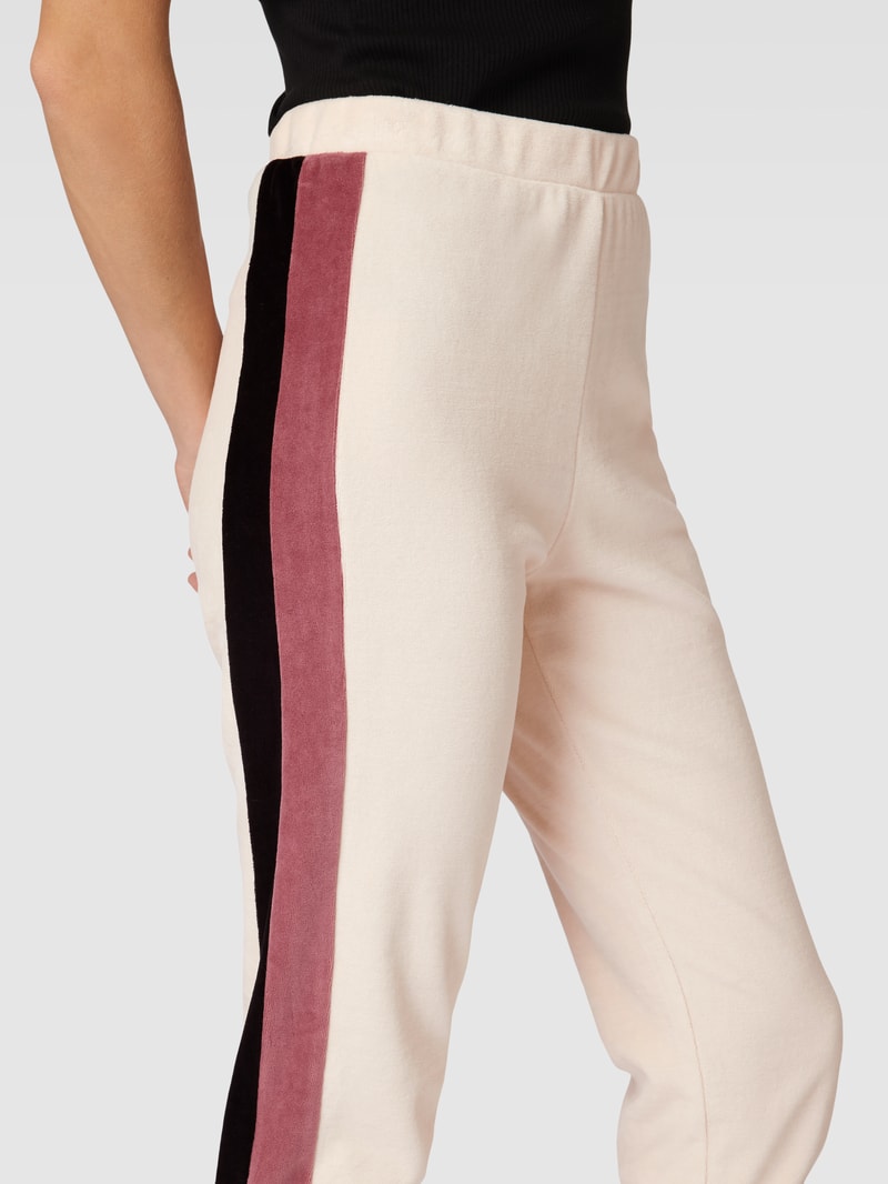 Sweatpants mit elastischem Bund in beige