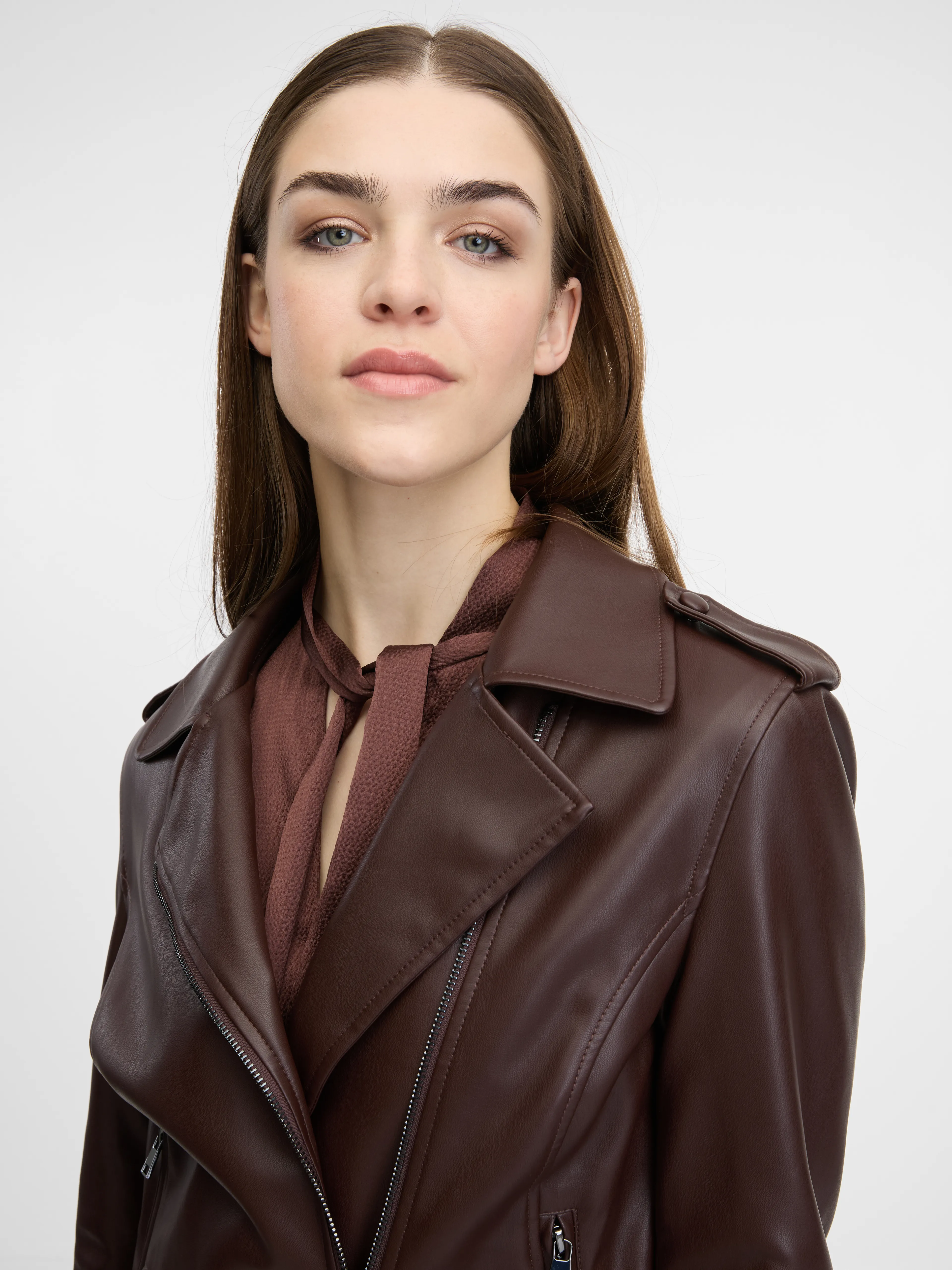 Braune Damen Lederjacke ORSAY