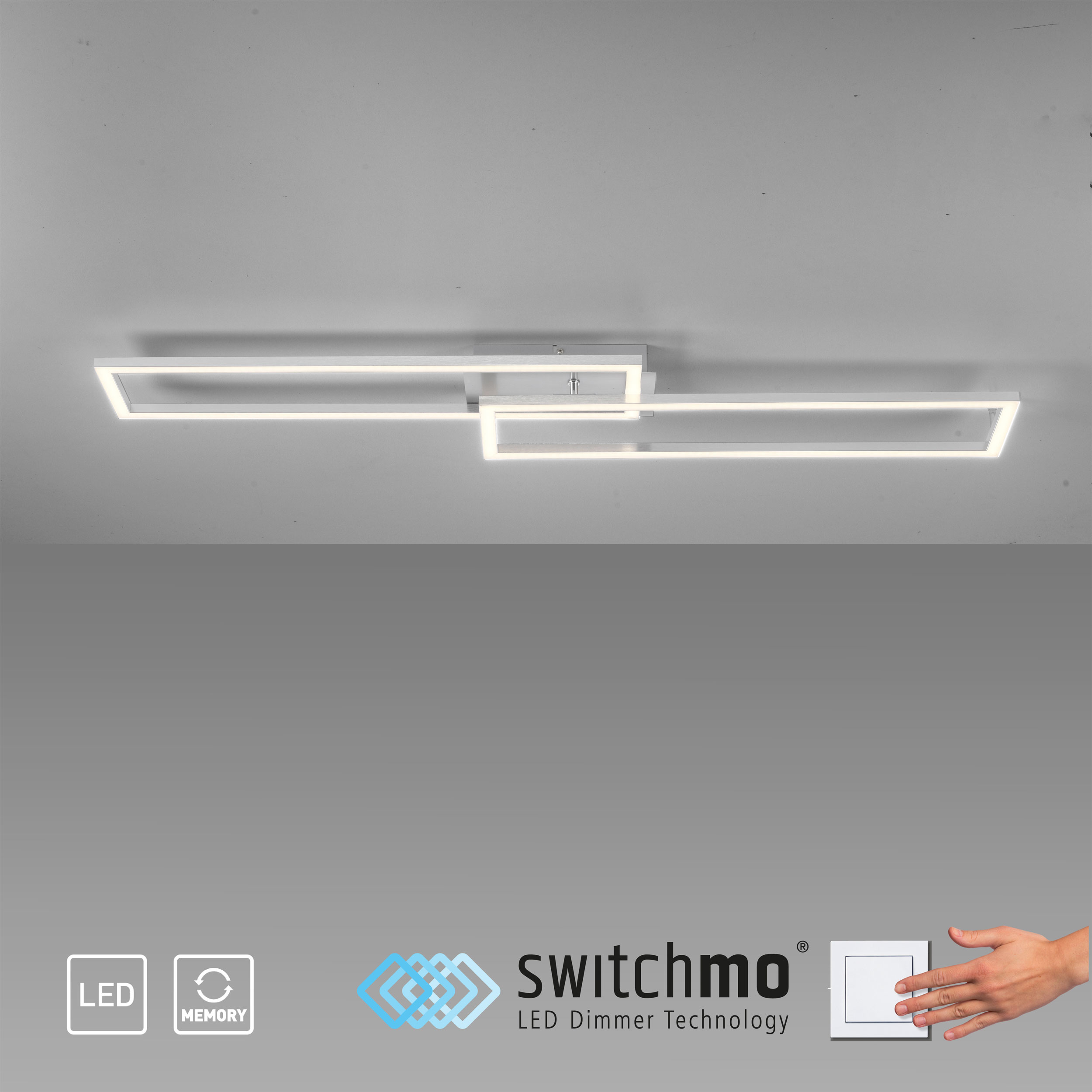 JUST LIGHT.LED-Deckenleuchte 1flg