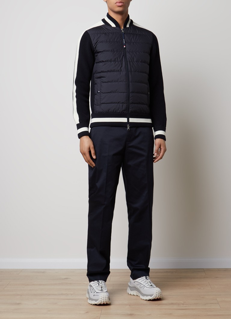 Pantaloni Moncler cu croială dreaptă și buzunare laterale