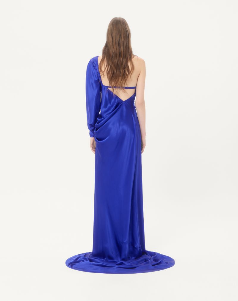 Kjole i crepe satin