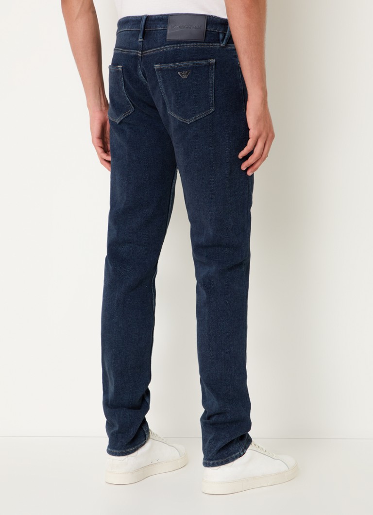 Emporio Armani slim fit farmer sötét mosással és oldalsó zsebekkel
