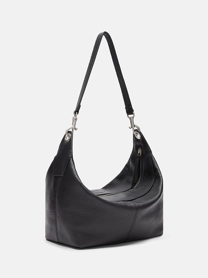 LIEBESKIND BERLIN Leder-Schultertasche in Schwarz - (B)24 x (H)16 x (T)14 cm günstig kaufen onesize