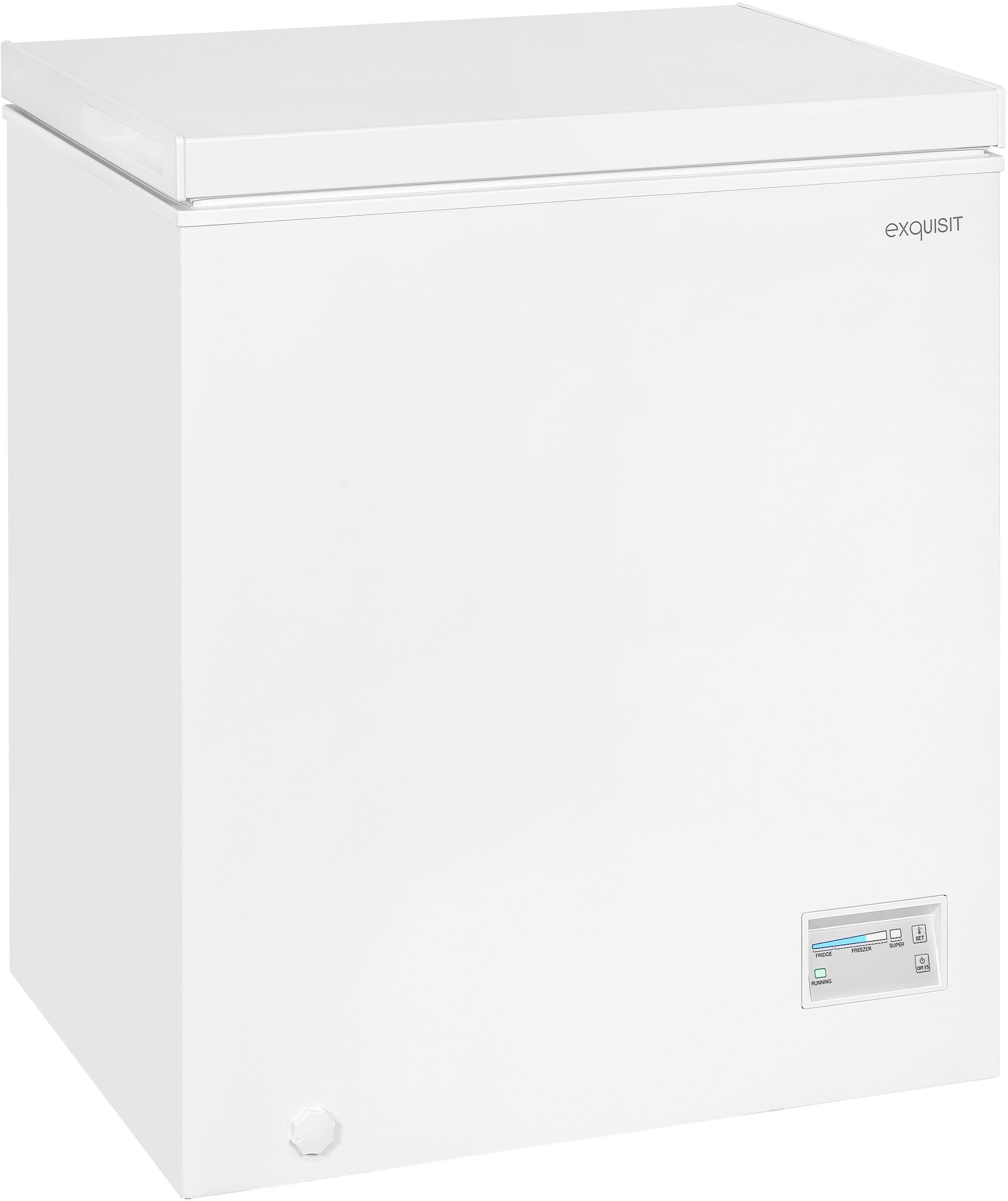 exquisit Gefriertruhe GT150-E-040E weiss, 70,5 cm breit, 142 l