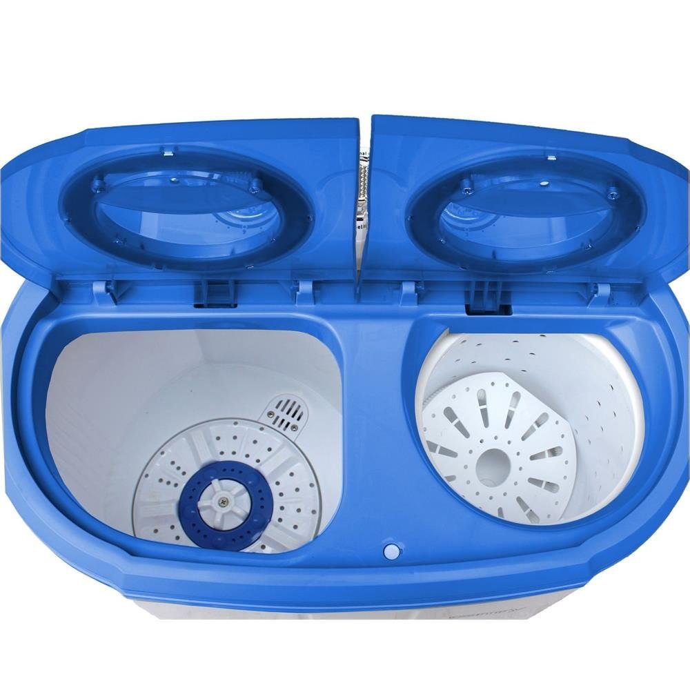 STEINBORG Wäscheschleuder SB-4002, 3 kg, Mini Waschmaschine, Camping, Toploader, 3 KG Kapazität, mit Schleuderfunktion, 2 Kammern, 230 Watt