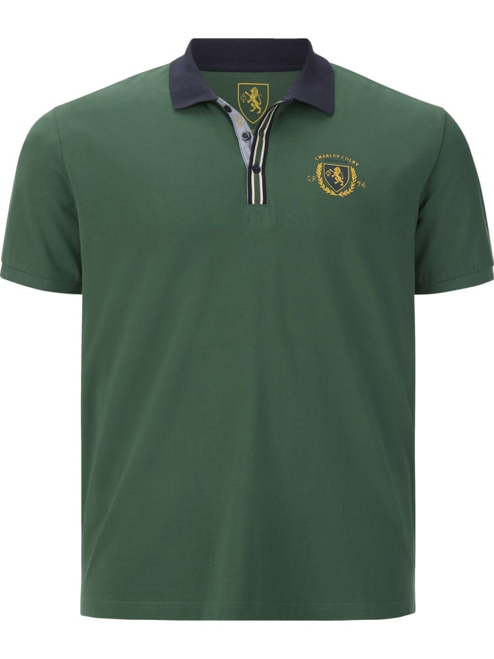 Charles Colby Poloshirt EARL GILES in dunkelgrün günstig kaufen