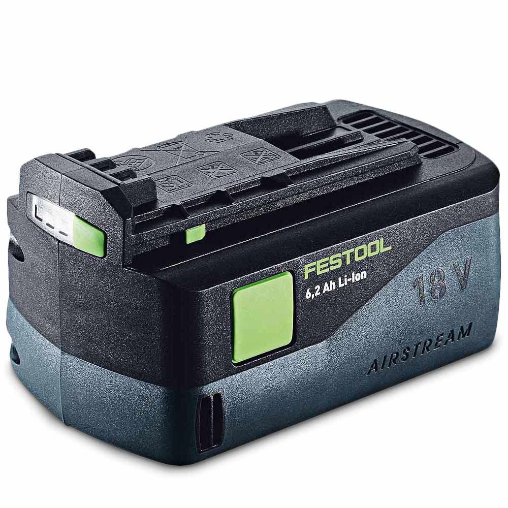 Kit de serra circular sem escova FESTOOL HKC 55 18V 120mm, 2 x 5,2Ah, Bluetooth, com trilho guia 577283