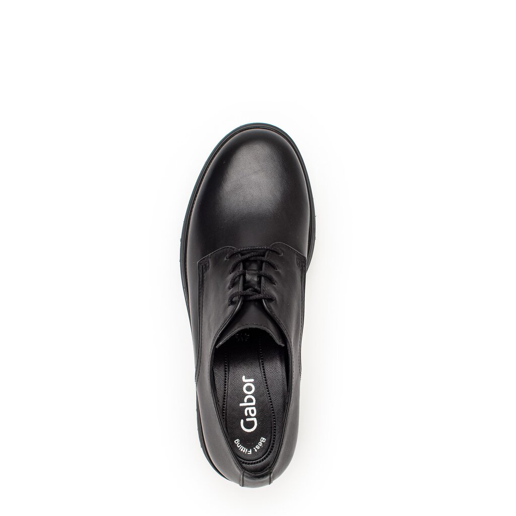 Gabor fashion Schnürschuh schwarz