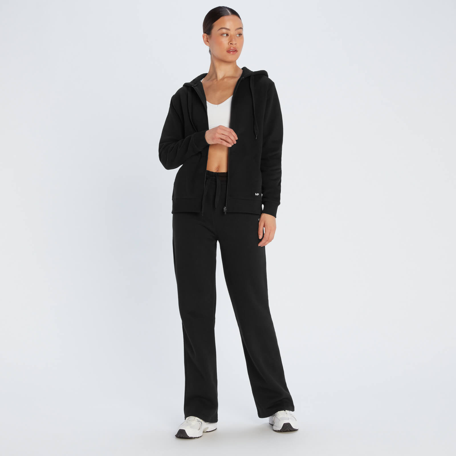 Sweat à capuche zippé MP Essentials pour femmes – Noir
