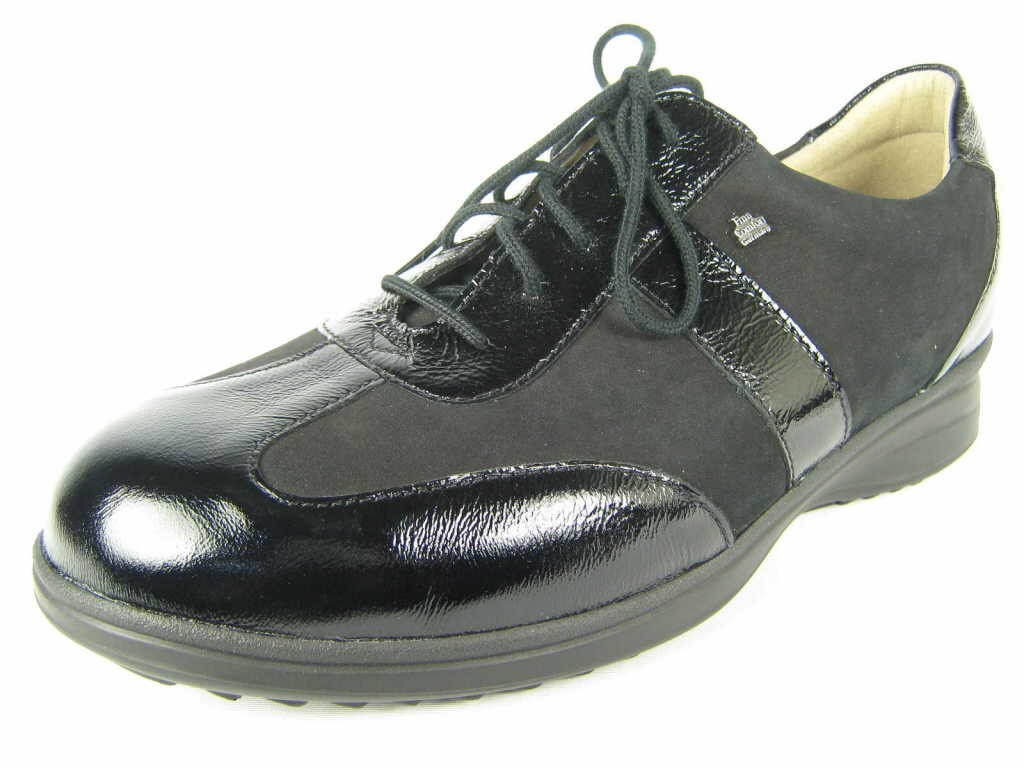 FINN COMFORT Komfort Schnürer schwarz