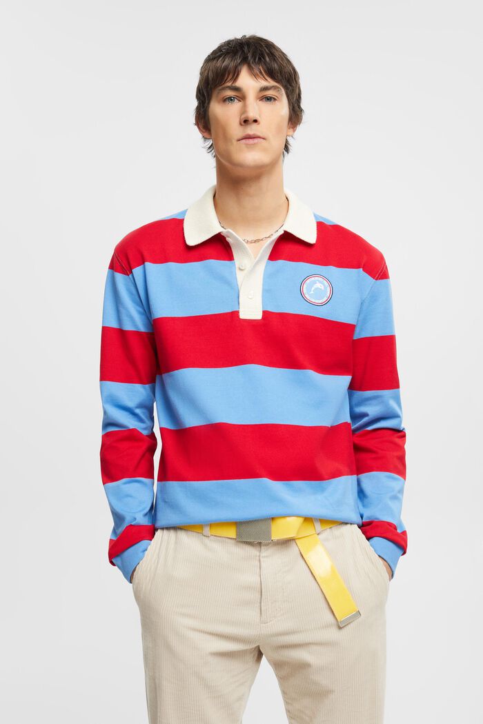 Gestreiftes Rugby-Polo