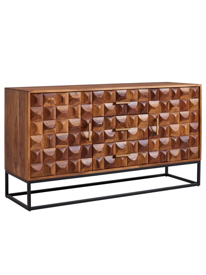 KADIMA DESIGN Sideboard 145x81x45 cm Massivholz / Metall Anrichte, Kommode günstig kaufen onesize