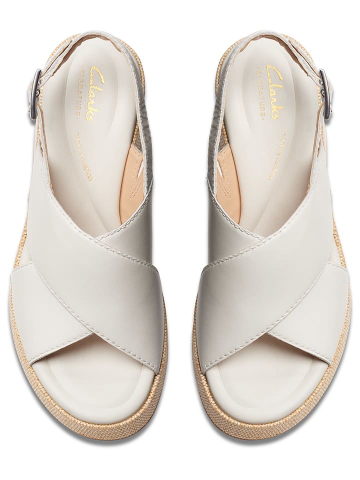 Clarks Leder-Keilsandaletten 