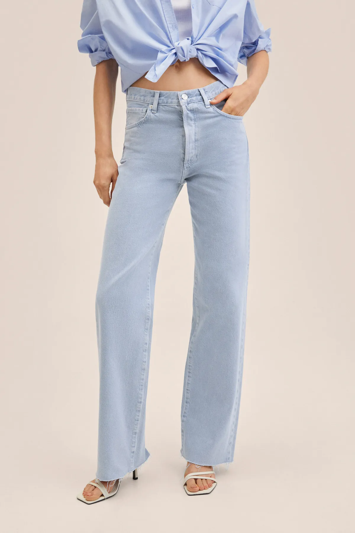 MANGO  Jeans - Blau - Wide Leg