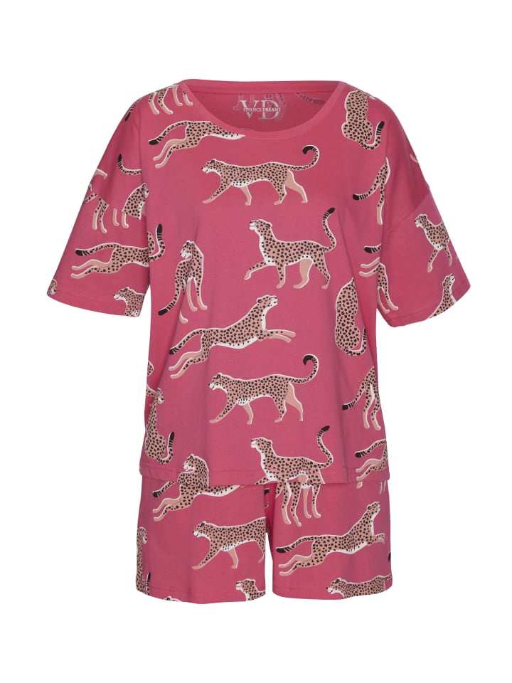 VIVANCE DREAMS Shorty in pink-gemustert günstig kaufen