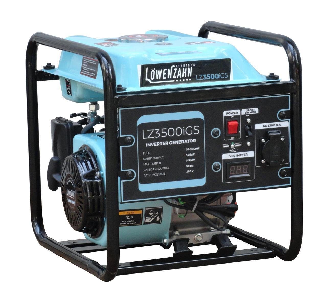 Löwenzahn Stromerzeuger Inverter Stromerzeuger 3500W-4-Takt Motor, (1-tlg)