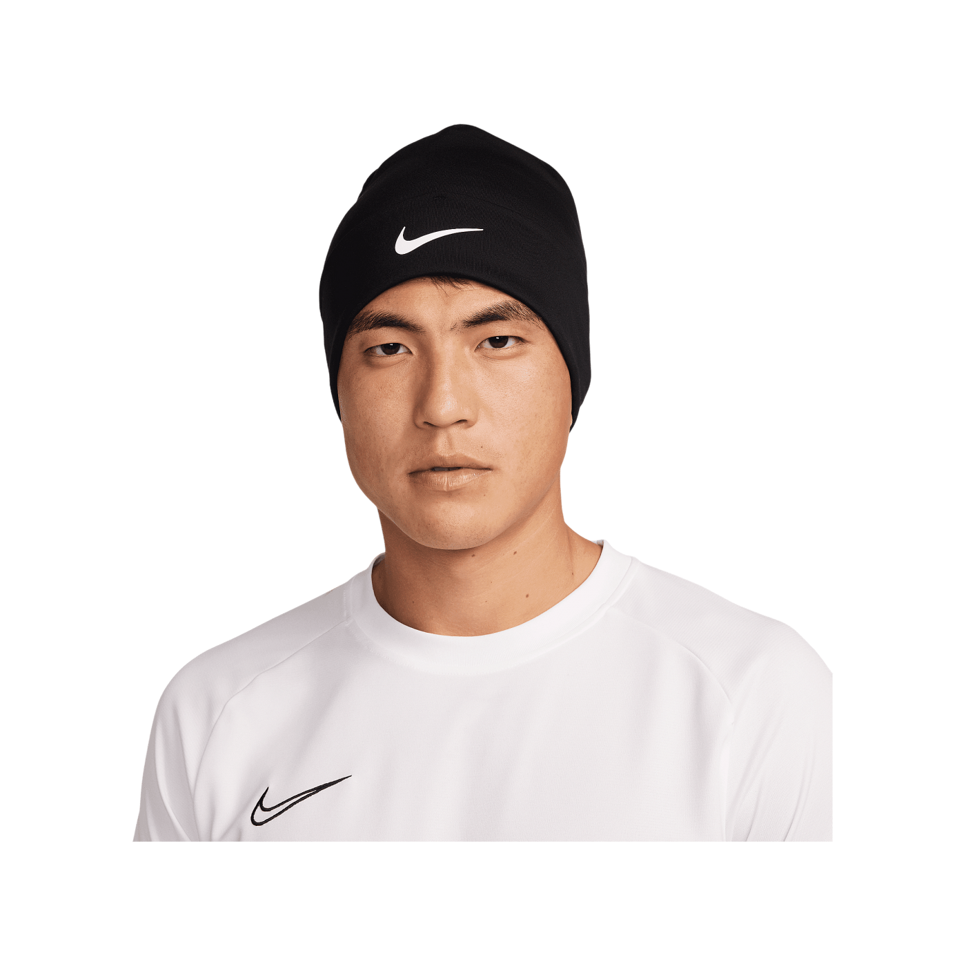 Nike Peak Standard Cuff Beanie Schwarz Weiss F010