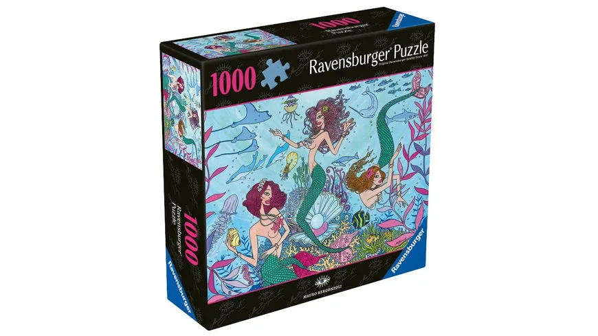 Ravensburger Puzzle – Mauro Bergonzoli – Magic Mermaids, 1000 Teile