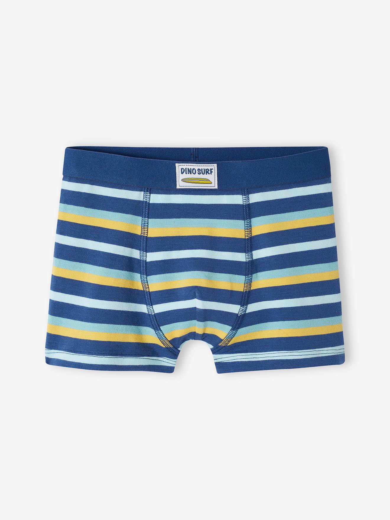 Vertbaudet 4er-Pack Jungen Boxershorts mit Bio-Baumwolle - gelb