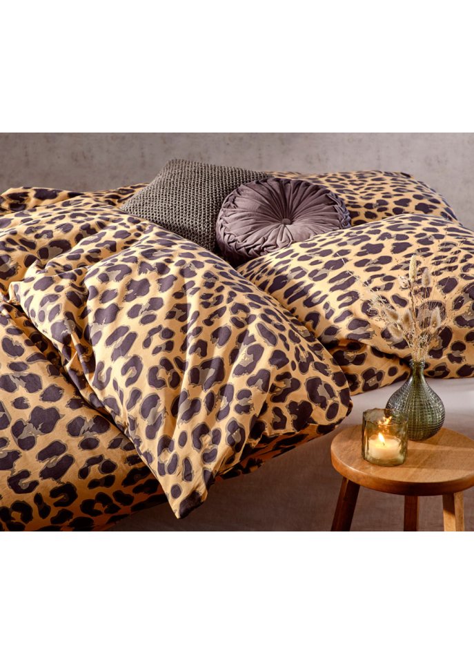 Bettwäsche mit Leoparden Design