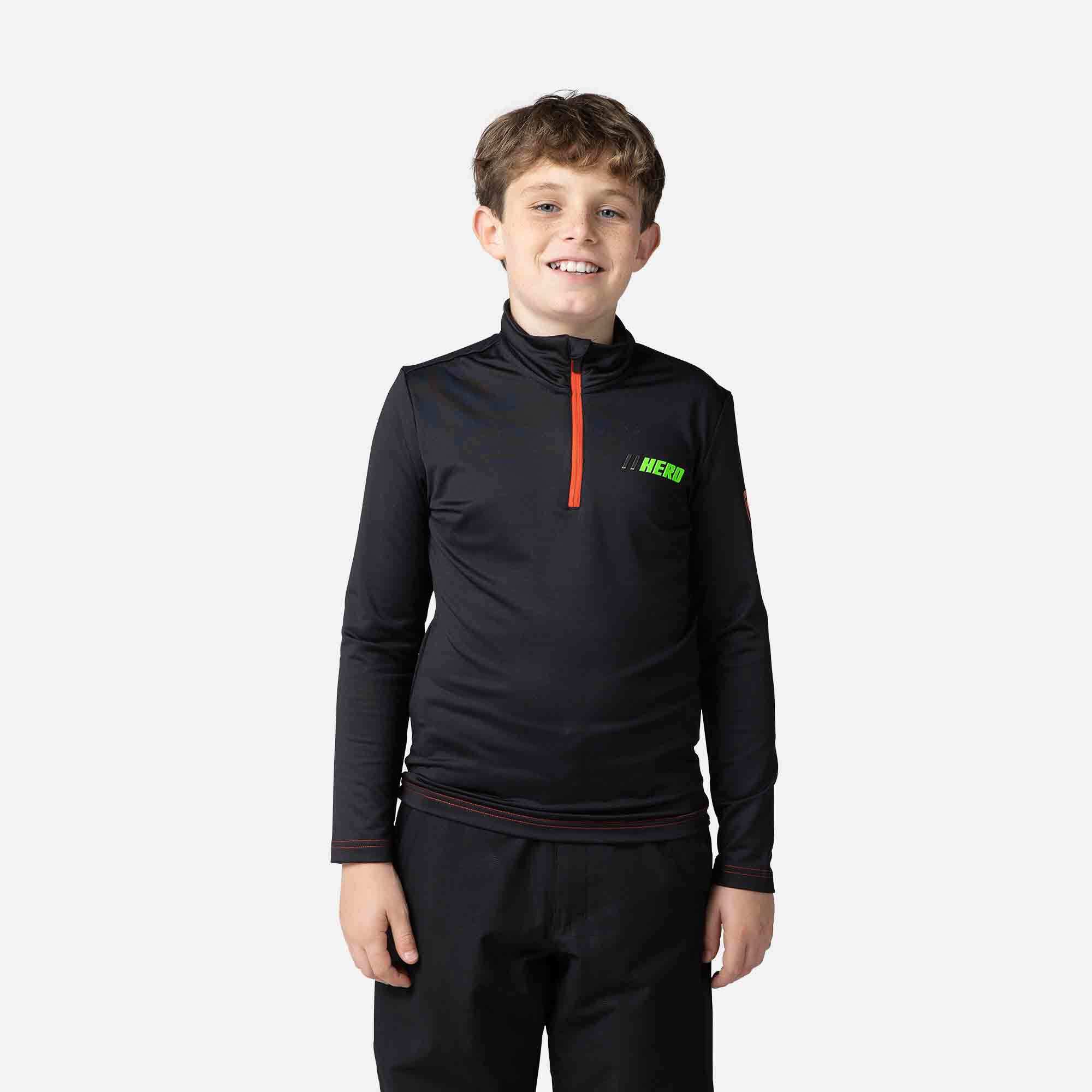 Haut en polaire stretch demi-zip Hero Garçon