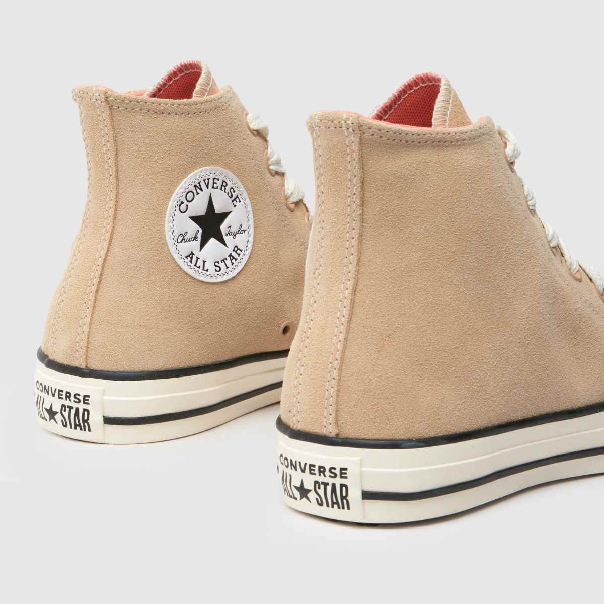 Converse – All Star – Beige höga sneakers