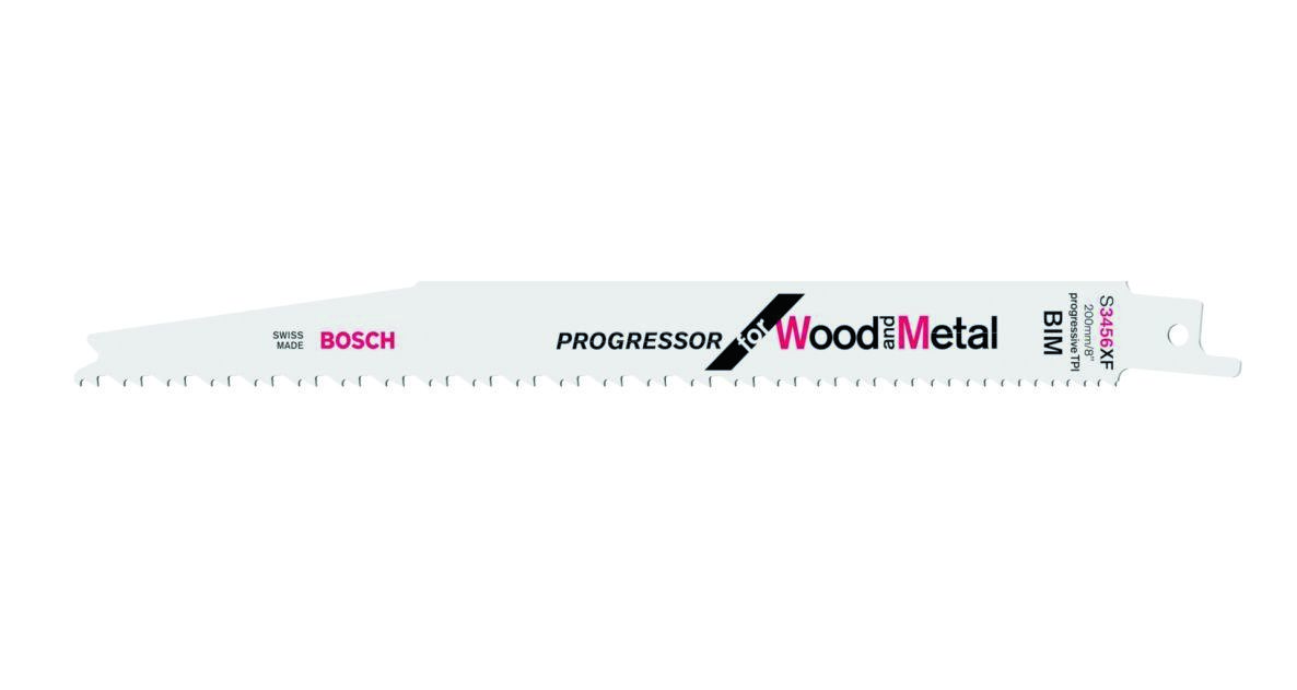 Bosch plavi pribor 2608654406 S3456XF List za recipročnu pilu Progressor za drvo i metal 200 mm 5 dijelova
