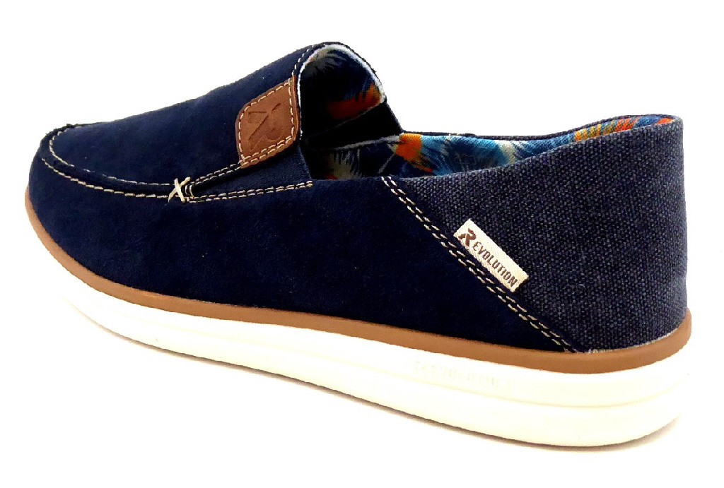 RIEKER Komfort Slipper blau