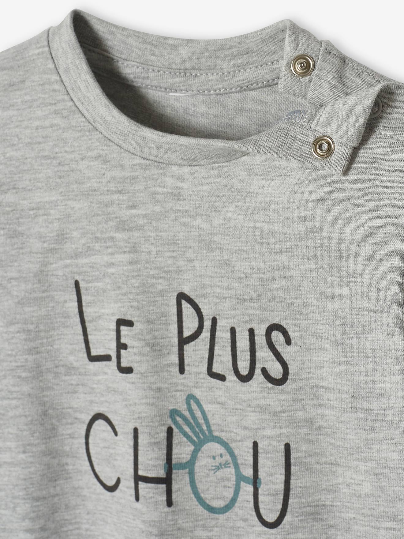 T-shirt imprimé bébé garçon bleu jean