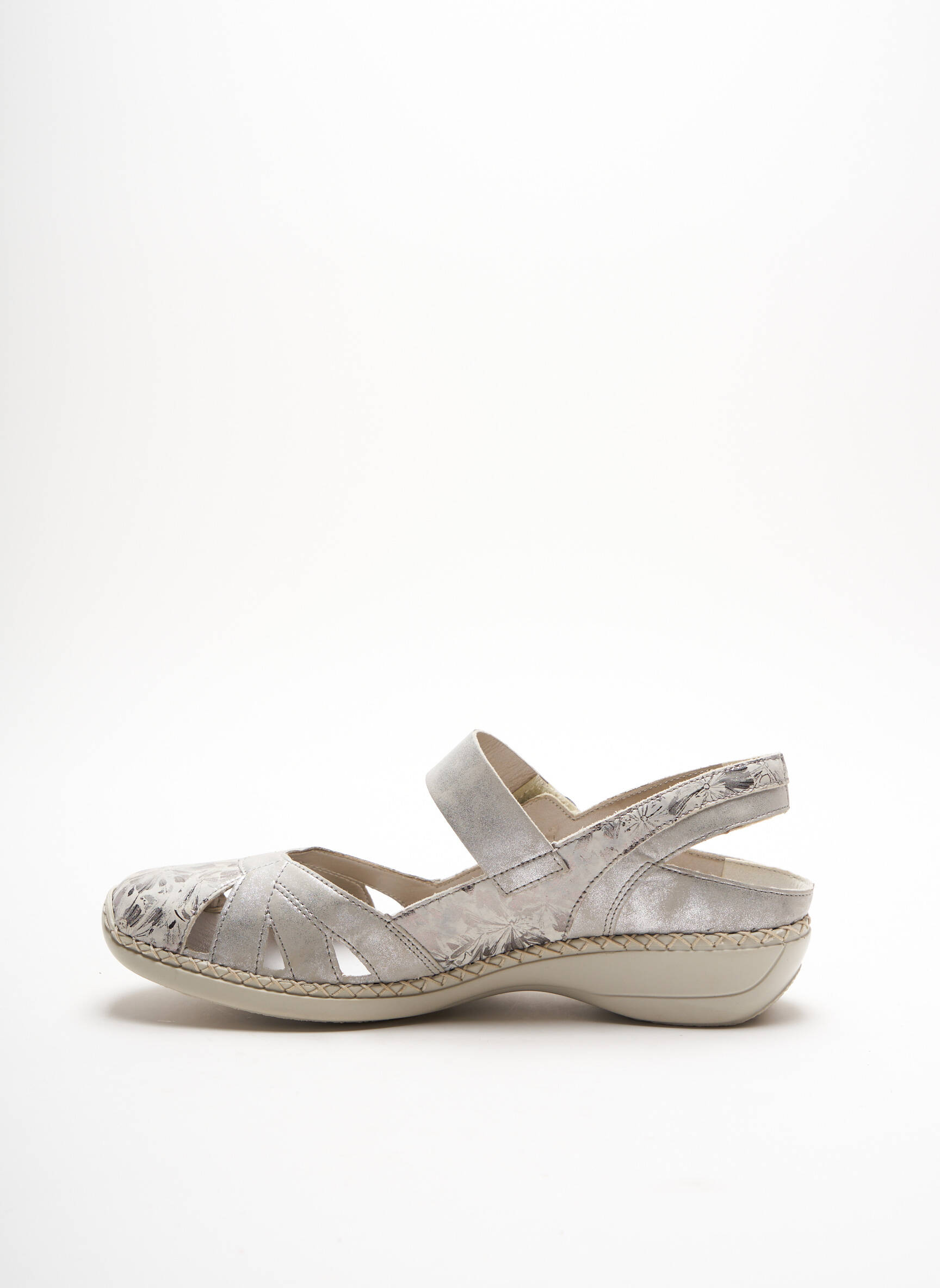 Rieker Sandales Nu Pieds Femme couleur gris