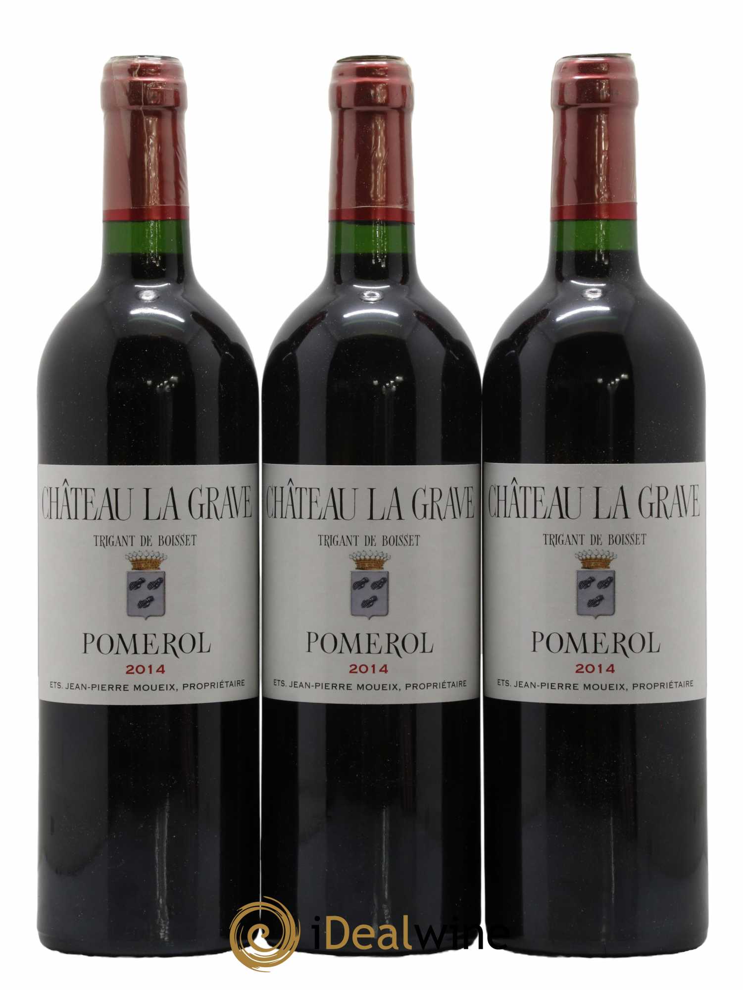 Château La Grave à Pomerol (Trigant de Boisset)  2014 - Lot de 12 Bouteilles