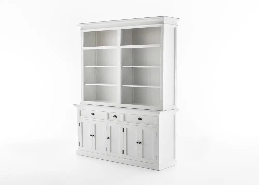 Novasolo Küchenbuffet Halifax Bücherregal 5 Türen und 3 Schubladen