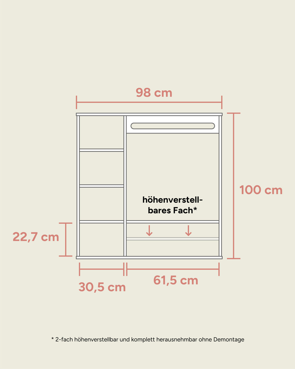 Montessori Kleiderschrank Buche