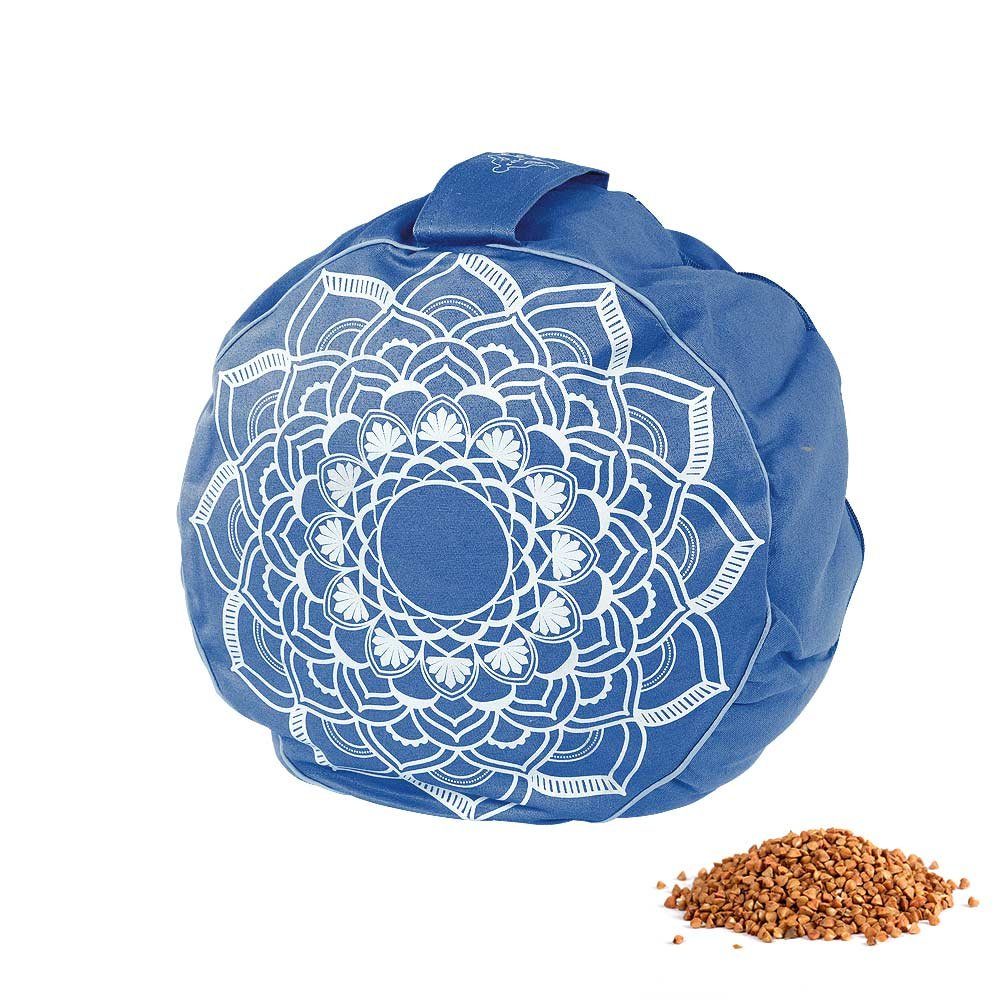 ramayoga Meditationskissen Mandala, Buchweizenschalenfüllung