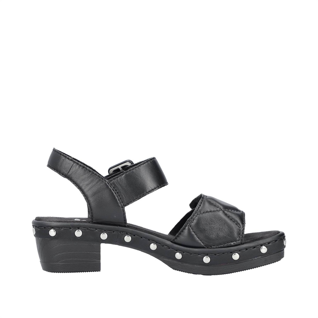 RIEKER Klassische Sandalen schwarz