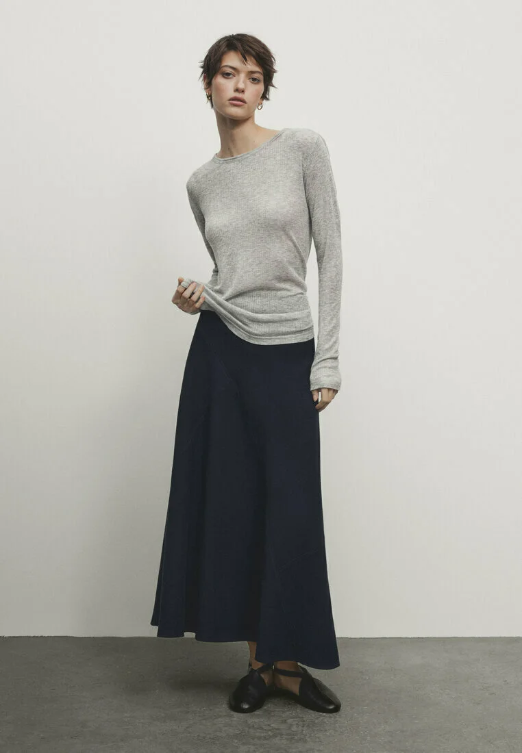 Massimo Dutti CON DETALLE DE ABERTURA - Falda Larga