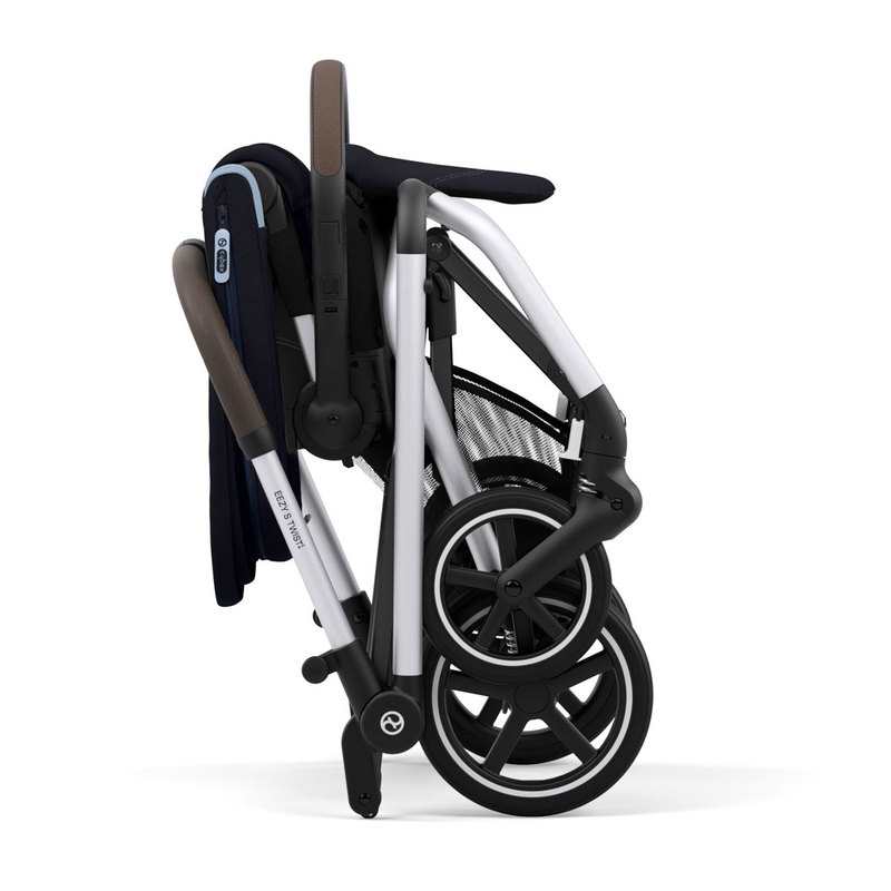 Poussette compacte Eezy Twist + 2 ocean blue chassis silver Cybex