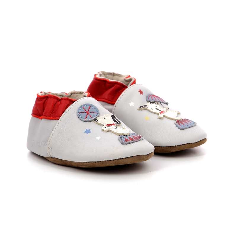 Chaussons cuir tannage vegetal Circus Party