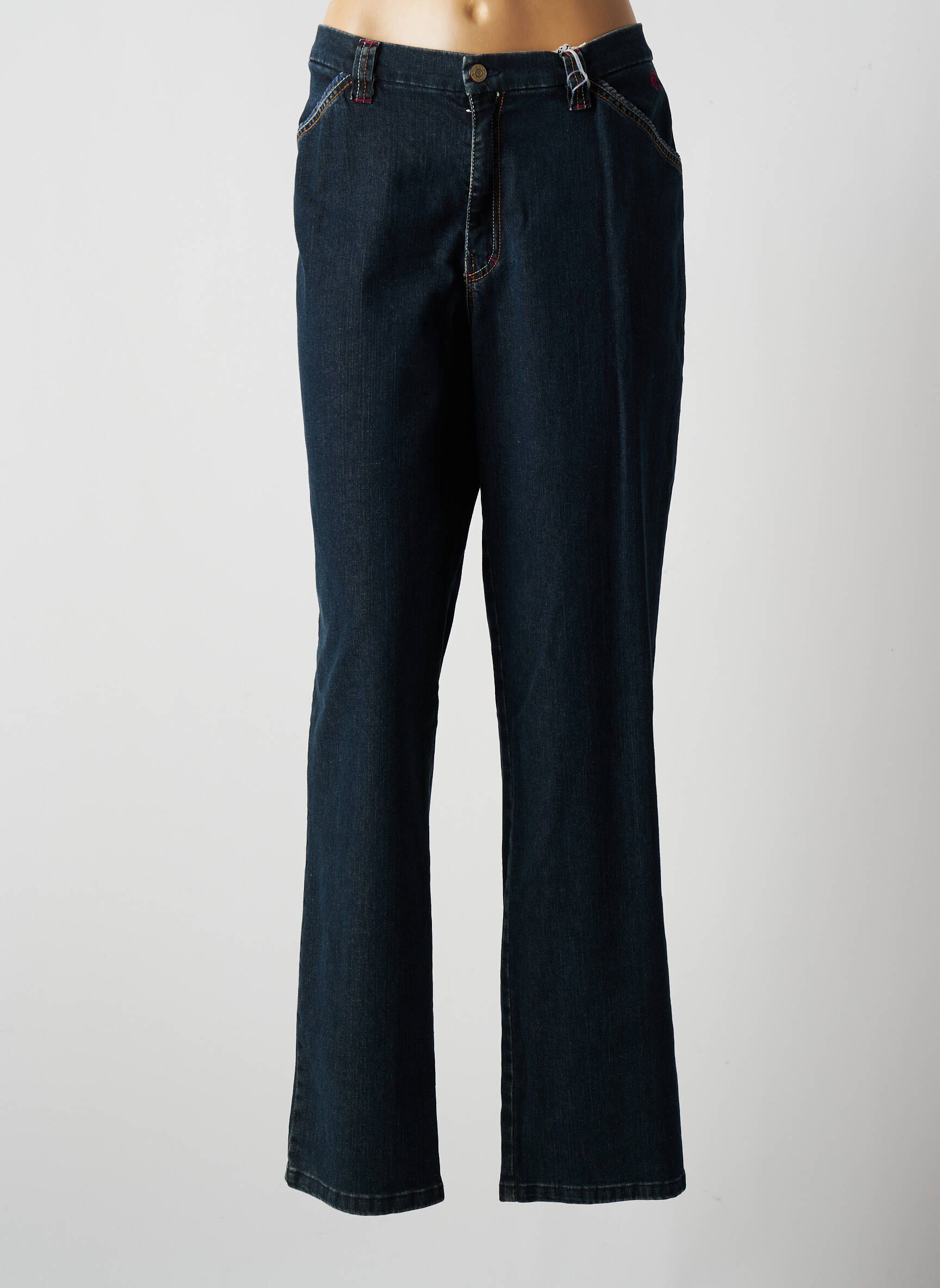 Rosa Rosam Jeans Coupe Droite Femme couleur bleu